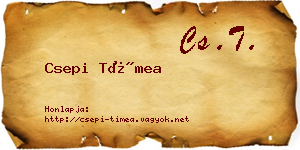 Csepi Tímea névjegykártya